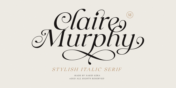 Claire Murphy字体 1