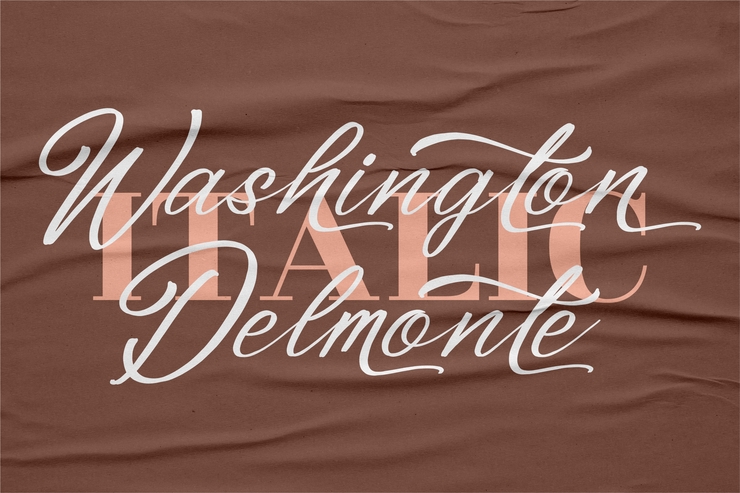 Washington Delmonte字体 8