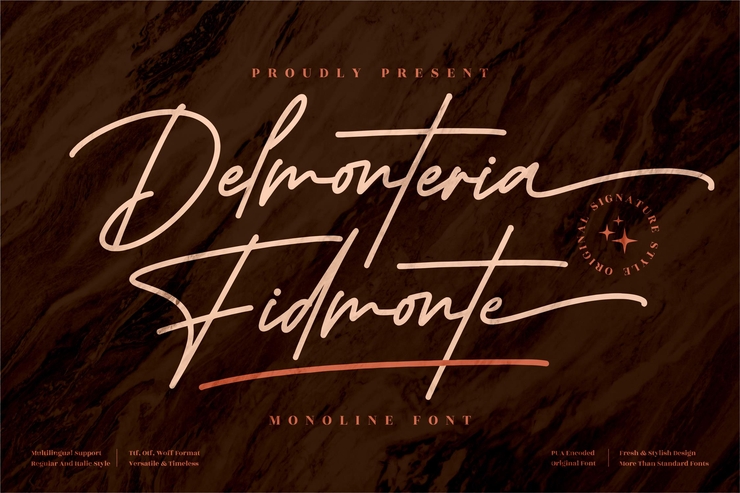 Delmonteria Fidmonte字体 3