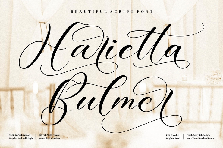 Harietta Bulmer字体 8