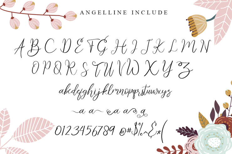 Angellyne字体 2