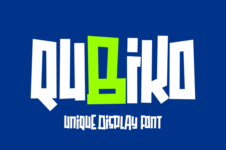 Qubiko字体 3