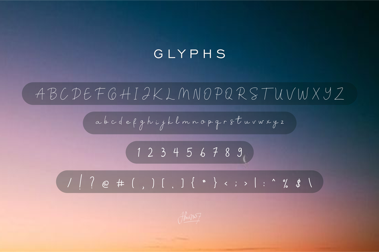 Sunrise Point字体 2