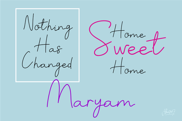 Sunrise Point字体 3