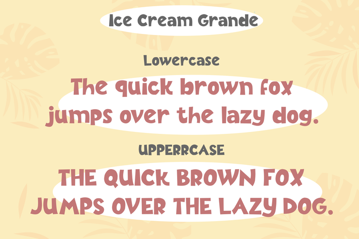 Ice Cream Grande字体 4