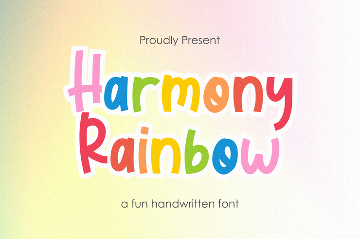 Harmony Rainbow字体 3