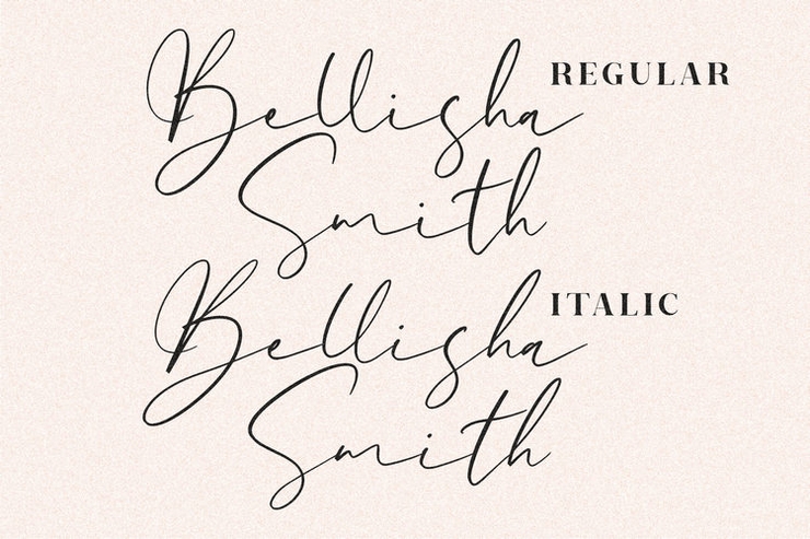 Bellisha Smith字体 6