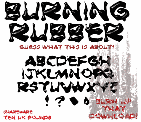 Burning Rubber字体 1