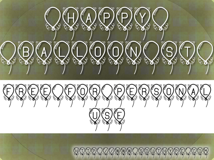 Happy Balloon St字体 1