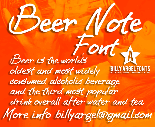 BEER NOTE 字体 1