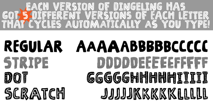 Dingeling字体 3