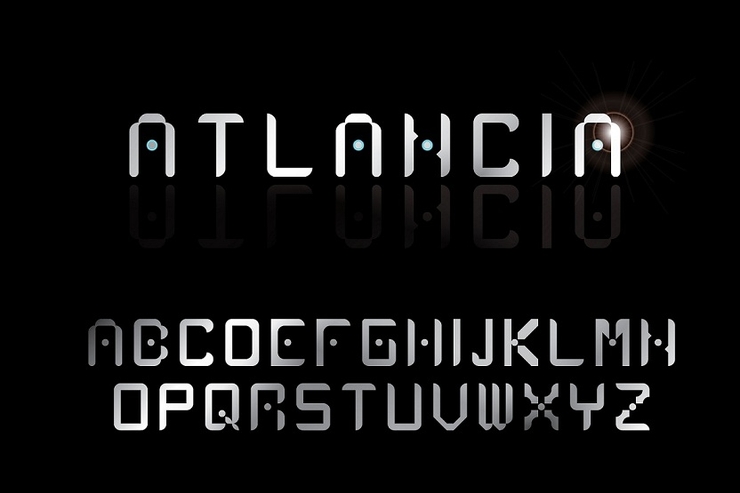 Atlancia字体 1