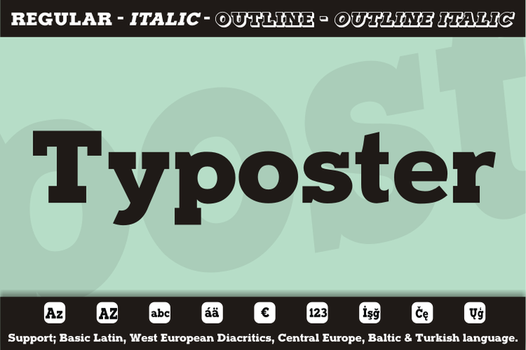 Typoster字体 1