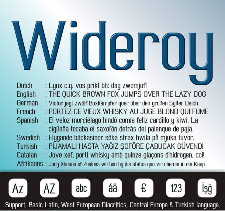 Wideroy字体 1