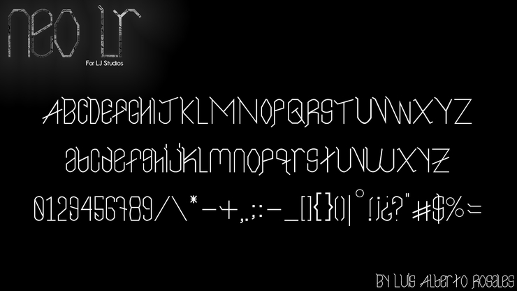 Neo LR字体 1