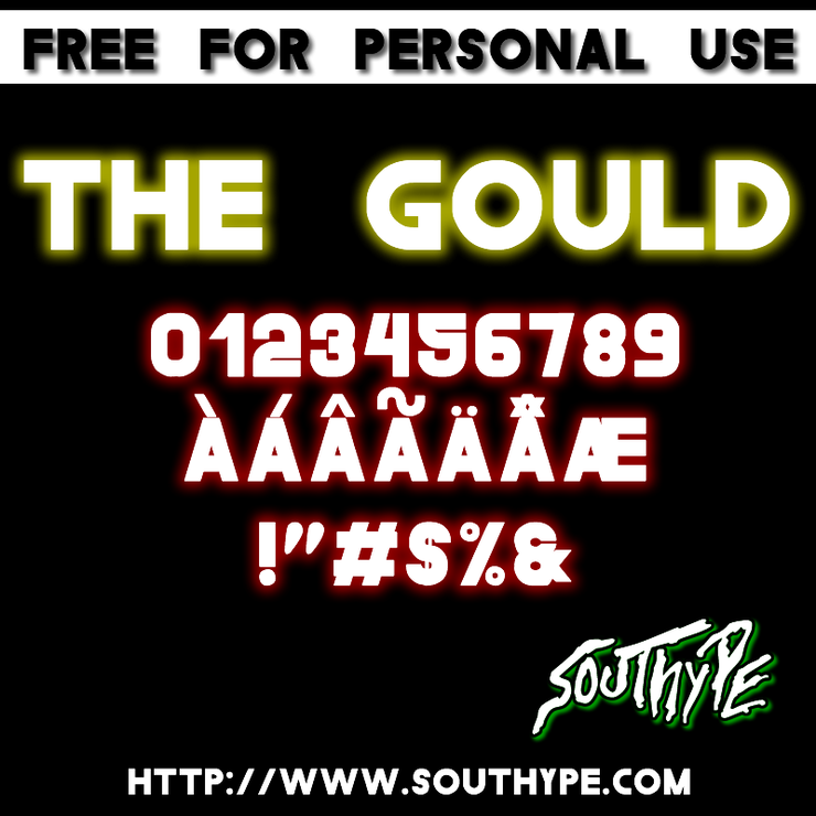 The Gould St字体 1