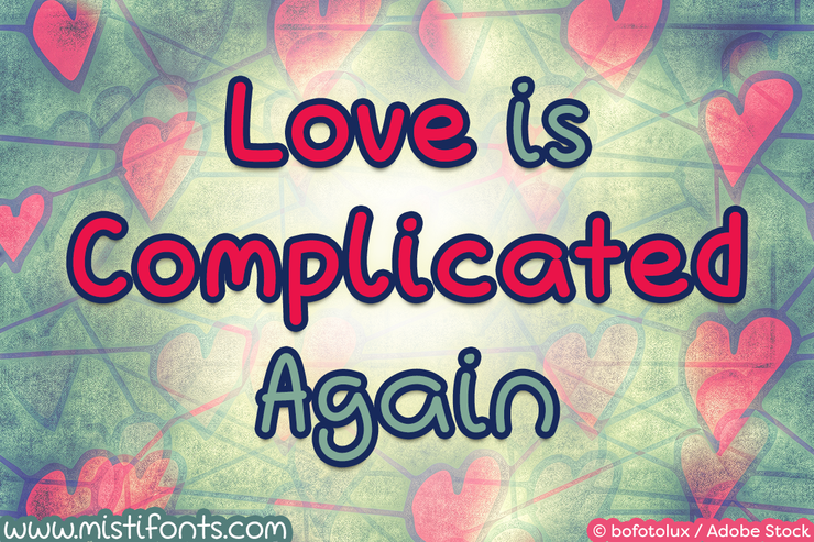 Love Is Complicated Again字体 1