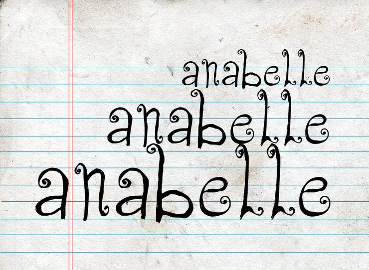 CF Anabelle字体 2