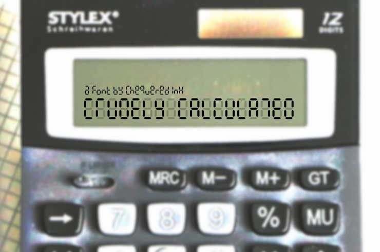 Crudely Calculated字体 1