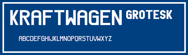 Kraftwagen-Grotesk NBP字体 2