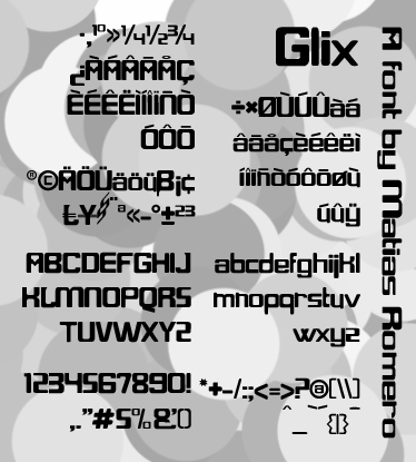 Glix字体 1