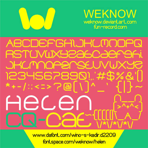 helen字体 1