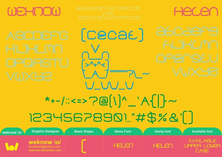 helen字体 2