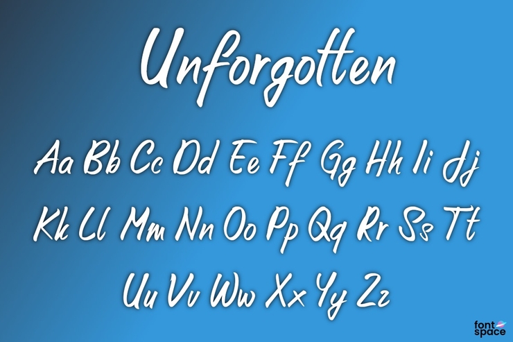 Unforgotten字体 1
