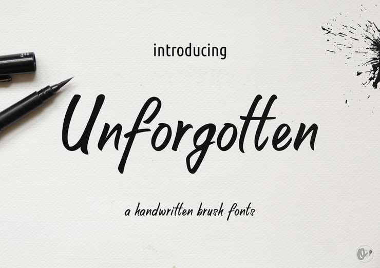Unforgotten字体 2