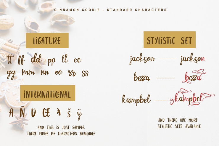 Cinnamon Cookie字体 6