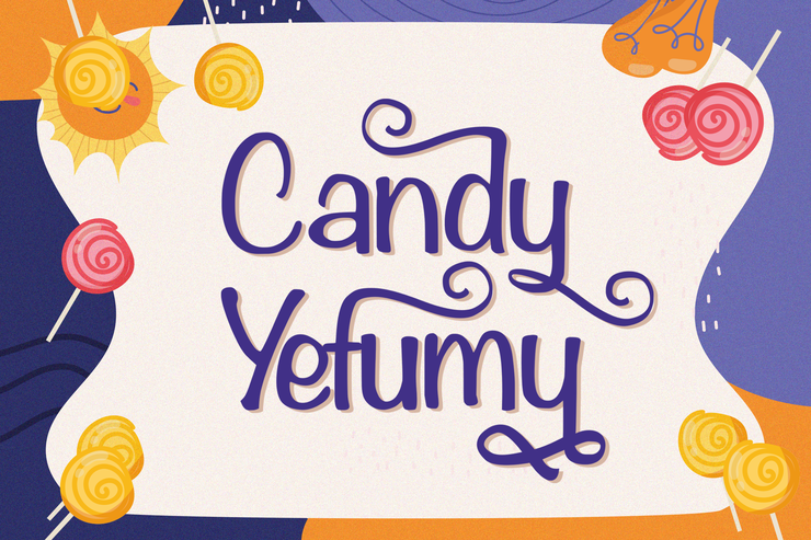 Candy Yefumy字体 6