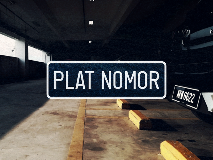 Plat Nomor字体 1