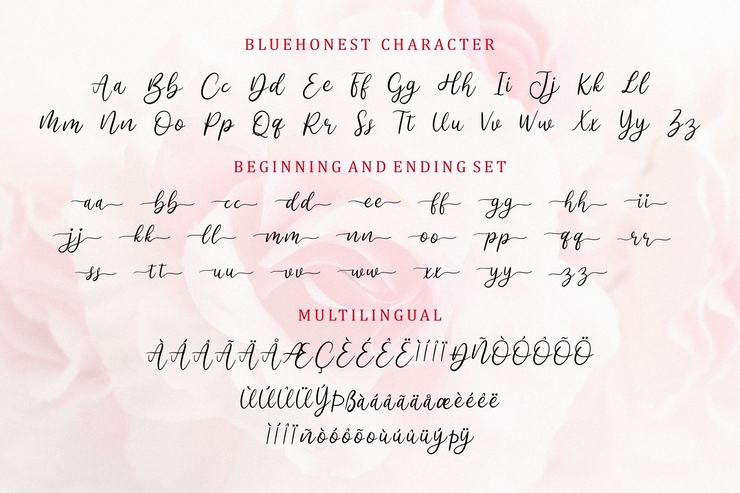 Bluehonest字体 7