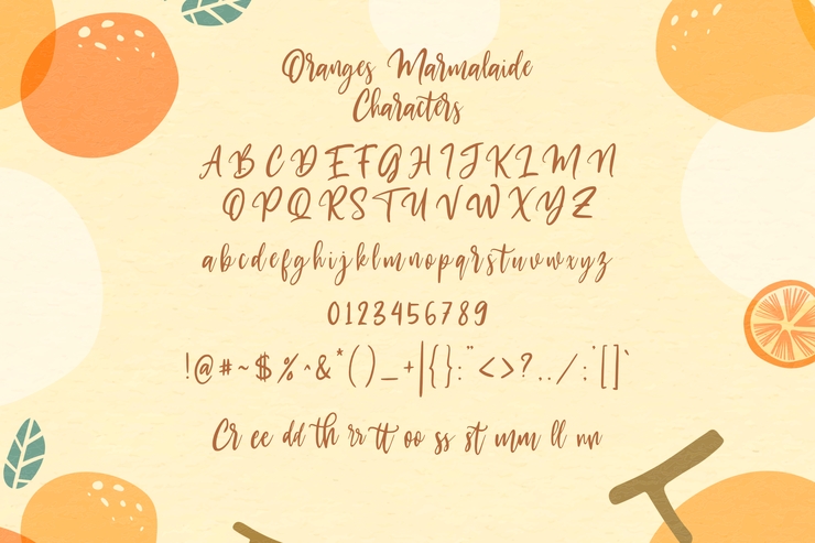 Oranges Marmalaide字体 2