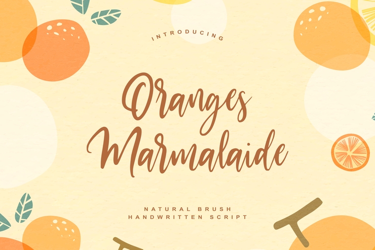 Oranges Marmalaide字体 3