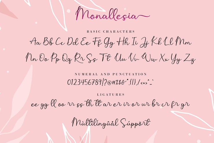 Monallesia Script字体 4