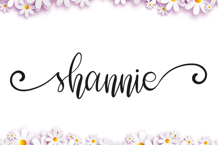 shannie字体 1