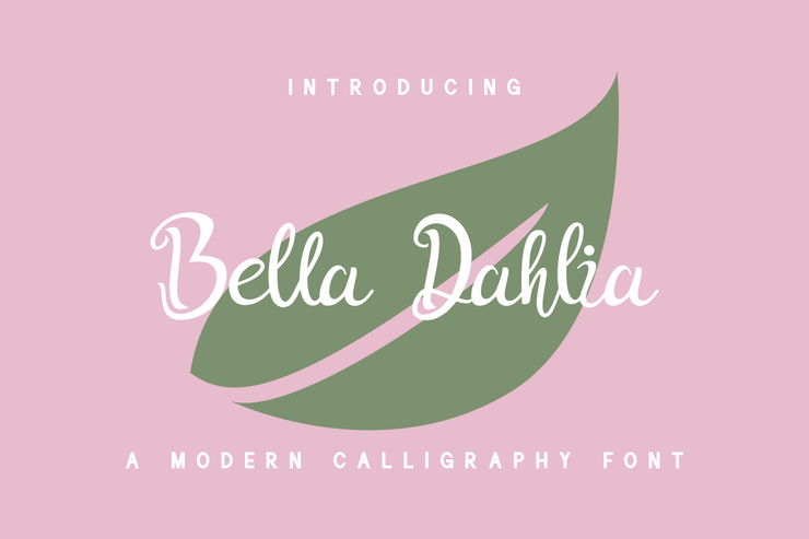 Bella Dahlia字体 1