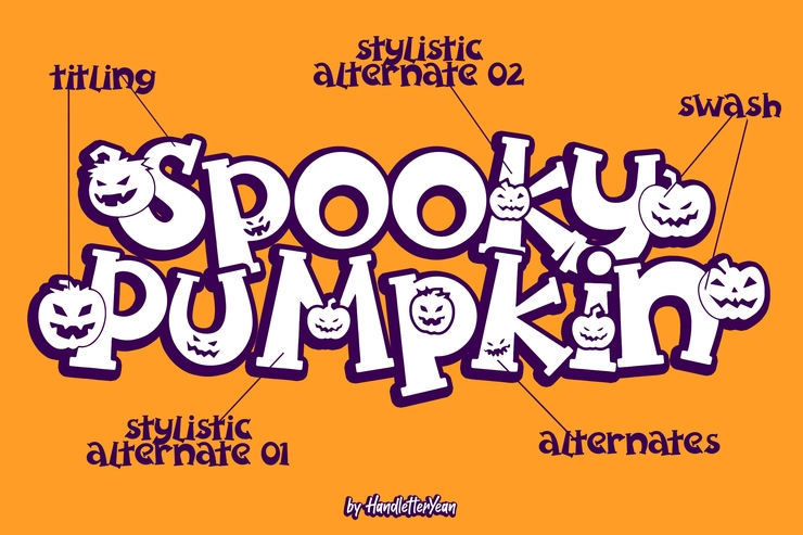 Spooky Pumpkin字体 1