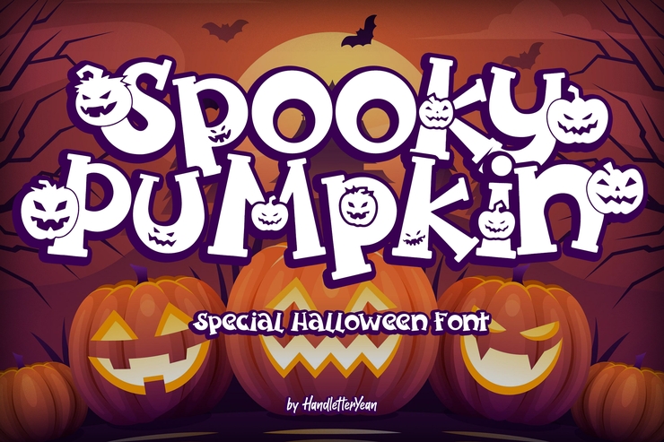 Spooky Pumpkin字体 6