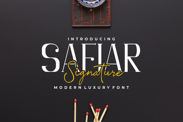 Safiar Signature字体 1