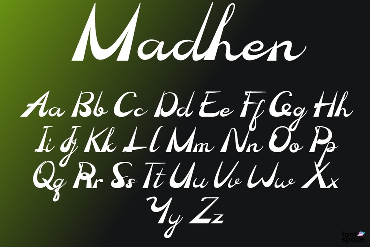 Madhen字体 1