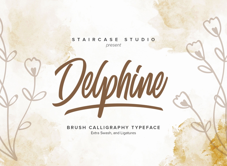 Delphine字体 1