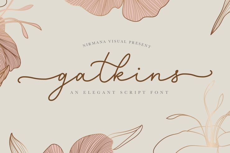 Gatkins字体 1