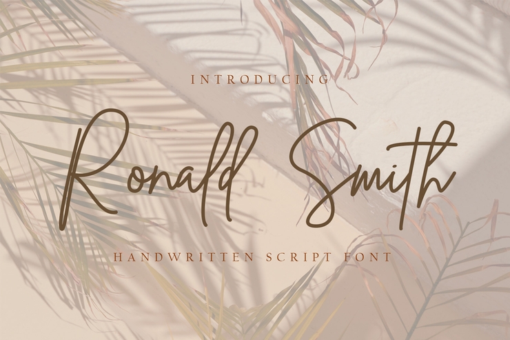 Ronald Smith字体 6