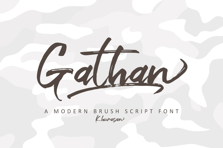 Gathan字体 1
