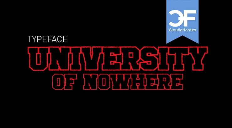 University of Nowhere字体 1