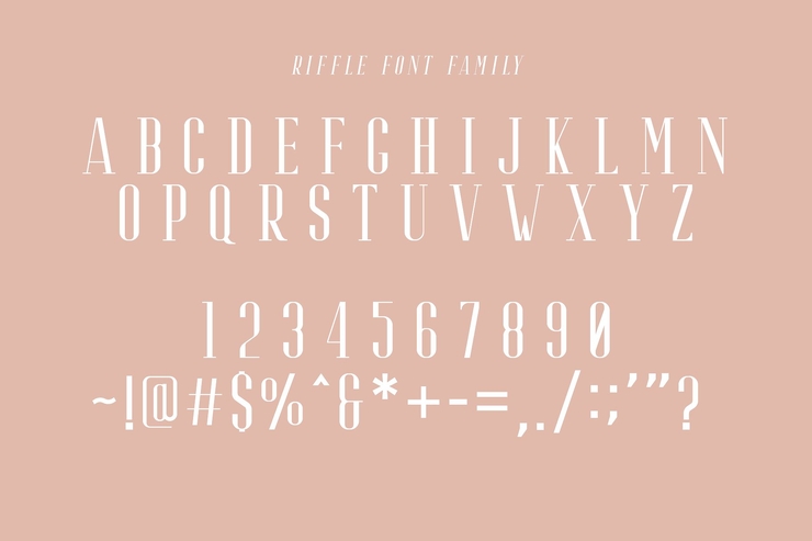 Riffle字体 7