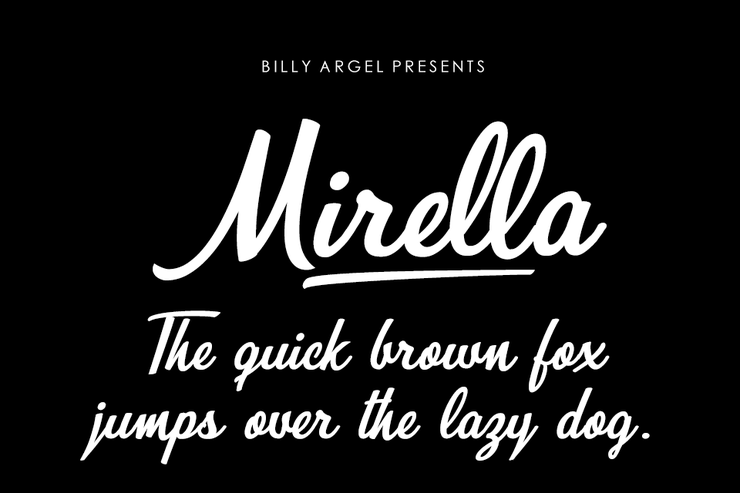 Mirella字体 1