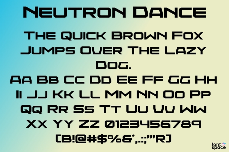 Neutron Dance字体 1